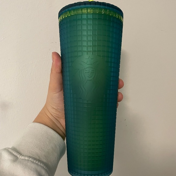 NWT Starbucks 2022 Green Jelly Grid Tumbler Limited Edition - Picture 2 of 5
